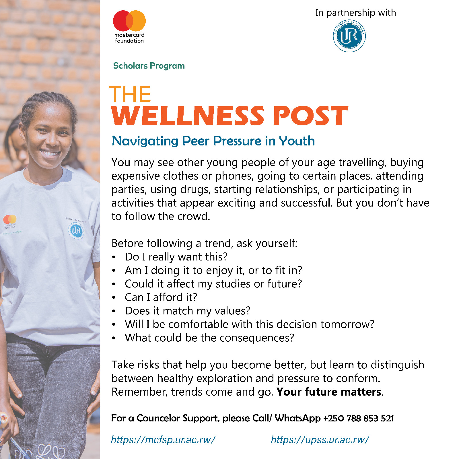 The Wellness Post: Navigating Peer Pressure in Youth
