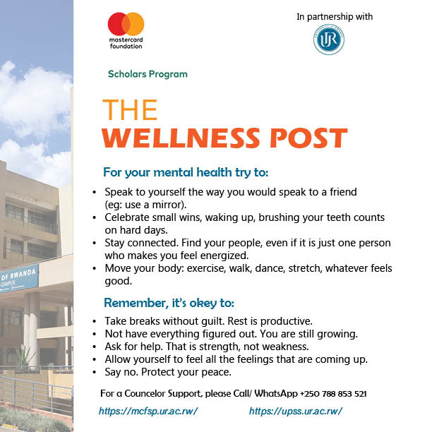 FOR YOUR MENTAL HEALTH WELL BEING TRY THIS