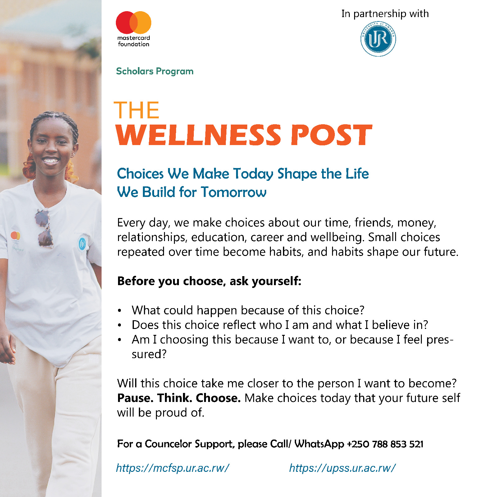 The Wellness Post:  Choices We Make Today Shape the Life We Build for Tomorrow