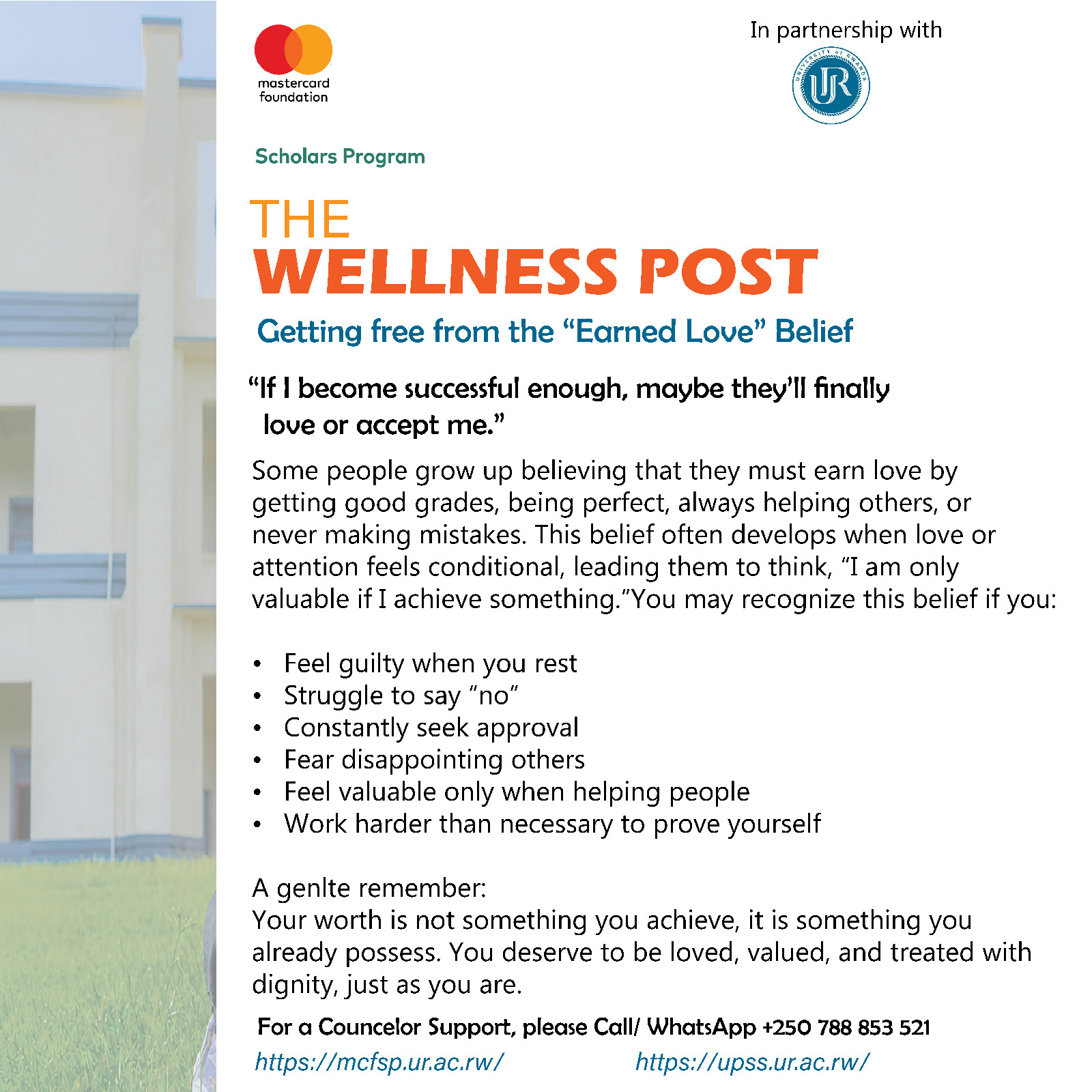 The Wellness Post: Your worth is something you possess, not something you achieve: Getting free from the "Earned Love" Belief