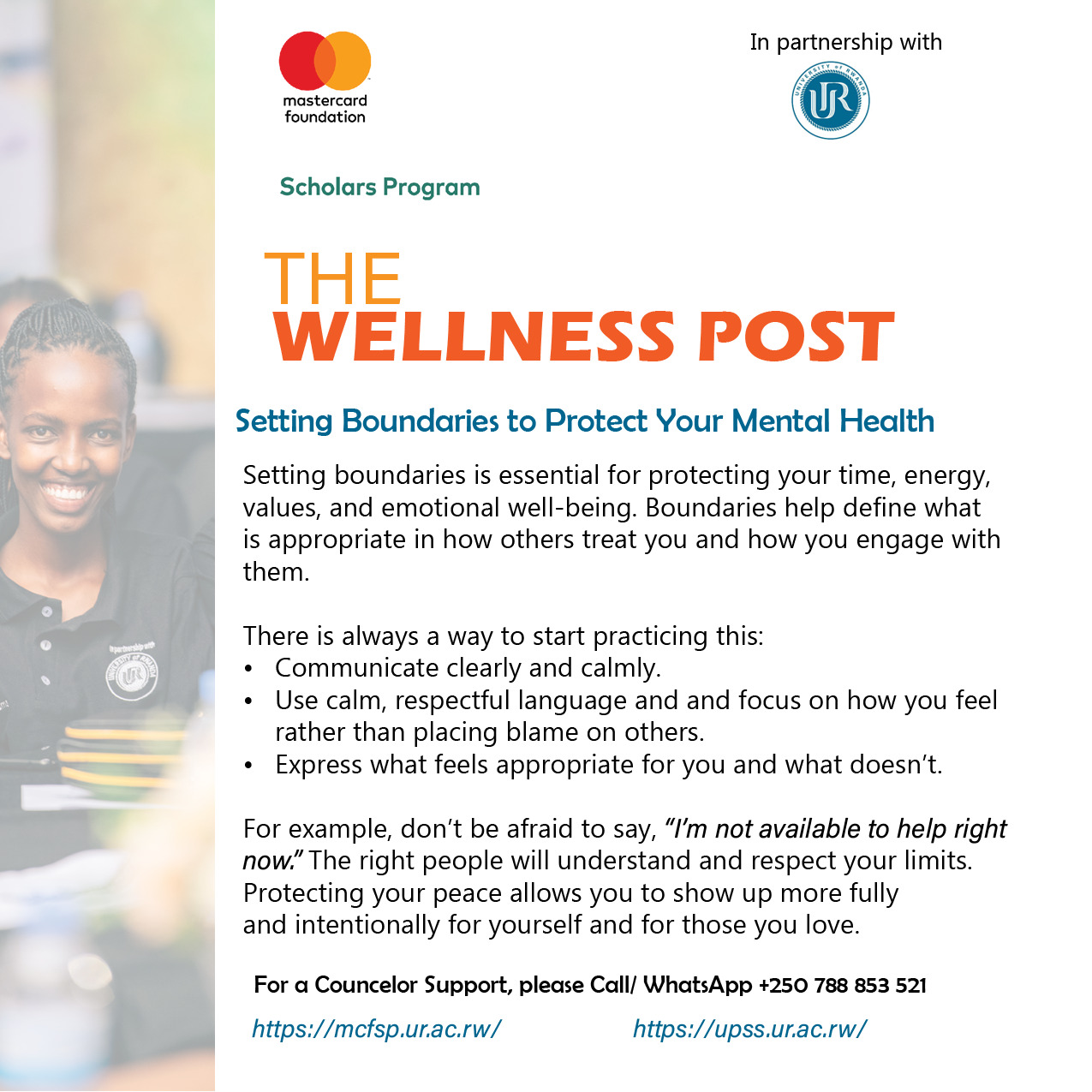 SETTING BOUNDARIES TO PROTECT YOUR MENTAL HEALTH